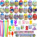 Pre-Filled Easter Eggs for Kids, Easter Eggs with Toy Inside for Easter Basket Stuffers,Party Favors,Egg Hunts