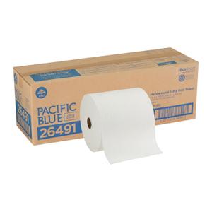 Georgia-Pacific Blue Ultra 8'' High-Capacity Recycled Paper Towel Rolls by GP PRO (Georgia-Pacific), White, 26491, 1,150 Linear Feet Per Roll, 3 Rolls Per Case, 3 Count