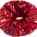 Lovecheer 2PCS/6PCS Metallic Pom Poms Cheerleading with Baton Handle Cheer Pompoms for Kids Adults Team Sports Spirit Party Cheering