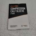 Doctor's Select 2 Pairs Copper Calf Compression Sleeve - Leg Compression Sleeves for Women & Men, Shin Splint Relief