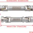 MEUS RACING Ascent 18 Driveshaft Front and Rear Drive Shaft for Redcat Ascent-18 1/18 RC Crawler Upgrades Parts
