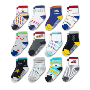 Evercute Toddler Girls Grip Socks 12 Pack Boys Non Slip Socks for Kids Anti Skid
1-3 T