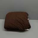 ULTICOR Reclining Love Seat with Middle Console Slipcover, 8-Piece Jacquared Stretch Loveseat Reclining Sofa Covers, 2 seat Loveseat Recliner Cover, Thick, Soft, Washable, (Style 2) (Chocolate)