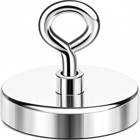 Magnet 2 Inches 350 Lbs Strong Magnets Fishing Nail Removal Tool Pickup Super Heavy Duty Security Large Tags Neodymium Big Remover Powerful Strongest Clothes Magnetic High Power (50mm)