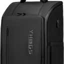 Rolling Backpack Waterproof Commuter Backpack with Wheels for Business, Laptop Compartment for 17.3-Inch Laptop, Wheeled Carry-On Bag for Adults