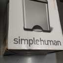 simplehuman 50 Liter / 13.0 Gallon Rectangular Kitchen Step Trash Can, Brushed Stainless Steel