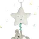 Baby Hanging Musical Toy With Music Box, Lullaby Pull Sensory for Babies Boys and Girls, Clip On Infant Pram Pushchair Cribs Strollers Car Seats, Star