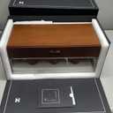 Holme & Hadfield Premium 4-Slot Wooden Watch Display Case  Handcrafted Mens Watch Box with Accessory Drawer, Hinged Cover, Leather Lining  Birthday Gift for Collectors  Luxury Built to Last (Black)