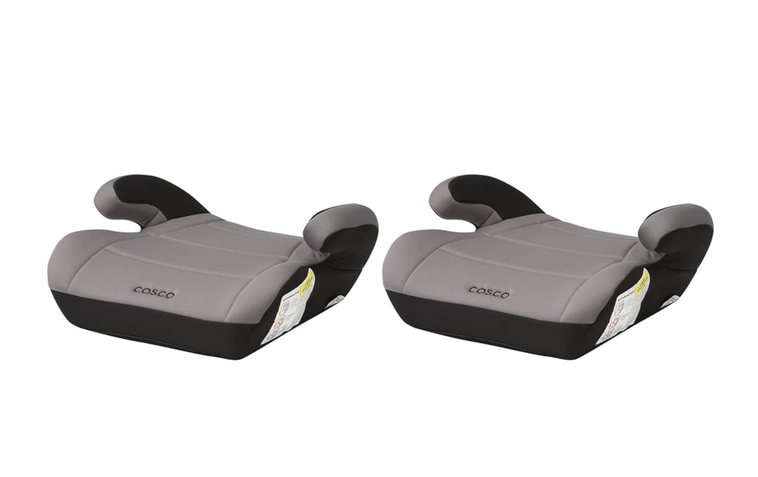 Cosco Kids Topside Booster Car Seat, Lightweight Travel Chair, Easy-Clean Cover, Belt Guide, Fits 40-100 lbs, 43.4-57 in, Leo