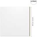 PYD Life 12 Pack Sublimation Hardboard Blanks MDF Wood Sheets Bulk White 12" x 12",1/8" Thick(3 mm) for Custom Coasters Photo Frames, for Xtool Glowforge 40 W Cutting Machine DIY Projects
