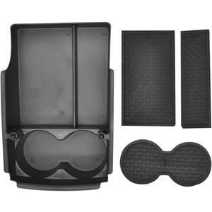 Centre Console Storage Box Car Cup Holder Center Console Organizer for Tesla for Model S X 2016 2017 2018 2019 2020 2021 Armrest Storage Box Tray
