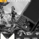 Lanhiem for iPhone 15 Plus Metal Case, [Built-in Camera Kickstand & Glass Screen Protector] Heavy Duty Full Body Military Rugged Shockproof Magnetic Aluminum Alloy Cover for 15 Plus 6.7" (Black)