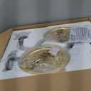 Dusk to Dawn Outdoor LED Barn Lights, 16 Inch Large Farmhouse Exterior Wall Light Fixtures with Adjustable Color Temperature, Modern Bronze Porch Lights Outside for House Garage Doorway (Orb+Gold, 16" - 2 Pack)