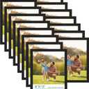 PEALSN 8x10 Picture Frame Set of 15, Wall Gallery Photo Frames for Wall Mounting or Tabletop Display, Black