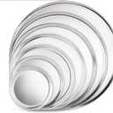 New Star Foodservice 51063 Restaurant-Grade Aluminum Pizza Pan, Baking Tray, Coupe Style, 20-Inch, Pack of 6