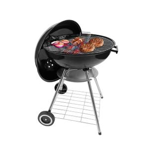 paxlloonge Charcoal Grill, 22 Inch Outdoor Enamel Apple Shape Portable Camping Grill Barbecue Charcoal Bbg Kettle Grill