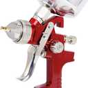BANG4BUCK High Performance HVLP Gravity Feed Spray Gun with 1.4mm 1.7mm 2.5mm Fluid Tips, 1000cc Aluminum Cup for Auto Paint, Primer, Clear/Top Coat & Touch-Up