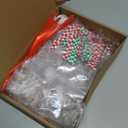 12 Sets Christmas Ornament Shot Glasses Christmas Tree Ornaments Cups 1.7 oz Plastic Xmas Hanging Bulb Cup with Ribbons Shooter for Holiday Party Decor(Star)