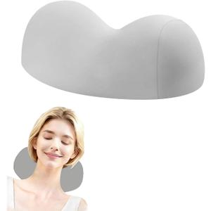 Small Cervical Neck Pillow,Dual-Ball Neck Pain Pressure Relief Pillow,Premium Memory Foam Ergonomic Cervical Contour Support Pillows,Neck Shoulder Relaxer,Soft Smooth Washable Pillowcase,Light Grey