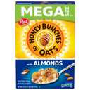 Honey Bunches of Oats with Almonds Breakfast Cereal, Honey Almond Cereal with Oats and Granola Cluster, Whole Grain Breakfast Cereal, 28 oz Mega Size Box, Expiry: 04/15/27