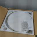 LEONTYNE 42 inch Dimmable Fandeliers Chandelier Ceiling Fan LED Crystal Ceiling Fan with Light and Remote 6 Speed 3 Blades Retractable Ceiling Fans for Bedroom Living Dining Room (APP & Timing) (Silver)