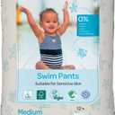 Bambo Nature Hypoallergenic Swim Pants, Eco-Labeled Swim Diapers, Double Leak Barriers - Medium (12 Count)