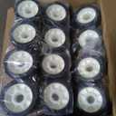 Boat Wobble Roller 5"x3", Boat Trailer Roller Marine Ribbed Wobble Roller Boat Trailer Wobble Roller Assembly with Washers and pins for Boat Yacht Trailer