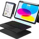 Keyboard Case for iPad 11th (A16) & 10th Generation，Ultra-Light Magnetic Detachable Keyboard with Multi-Touch Trackpad - Backlit Keys,Adjustable Stand Case for iPad 11 inch 2025&10th Gen 10.9 inch