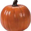 Fun Express Large Foam Pumpkin Decor 9" x 8.25" - Paintable Craft Pumpkins for Halloween, Thanksgiving & Fall Decorating | Indoor Outdoor Artificial Pumpkins for Porch & Mantel
