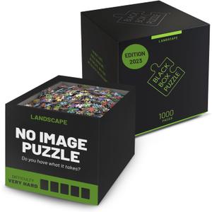 Misu Games Black Box Puzzle Without Template, Jigsaw Puzzles for Adults 1000 Pieces, Cool Jig-Saw Puzzels 20x27 Multiple Categories, Difficult Puzzle (Landscape, 2023)