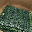 20"x20" (12 Pieces) Artificial Privacy Boxwood Hedge Panels | UV-Anti Greenery Hedge Fence Screen, Patio/Balcony/Garden/Backyard Decor, Indoor Outdoor Green Faux Plant Covering