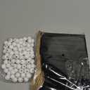 Blulu 261 Pcs Christmas Stocking Name Tags Blank Gift Wood Tags with Holes Wooden Bookmarks Natural Wood Beads Unfinished Wooden Beads with Rope for Garland DIY Crafts Party Decor(Black)