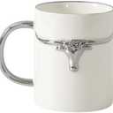 Pampa Bay Mug (White and Silver)
