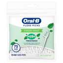 Oral-B Burst of Scope Dental Floss Picks, Fresh Mint, 75 Count Each, Pack of 6 (450 Count Total)