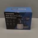 Paint Sprayer, 700W HVLP Spray Gun with Cleaning & Blowing Joints, 4 Nozzles and 3 Patterns, Easy to Clean, for Furniture, Cabinets, Fence, Walls, Door, Garden Chairs etc. VF803 Blue