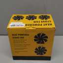 Tomersun Wood Stove Fan Heat Powered Stove Fan, Fireplace Fan for Wood Burning Stove/Pellet/Fireplace, with Thermometer (8 Blades)