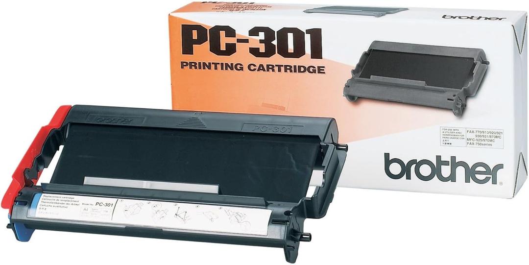 Brother PC-301 Fax/Printer Cartridge - Retail Packaging (Standard)