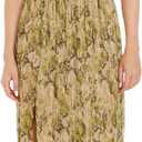 Dress the Population Women's Mirabella Pleated Plisse Knit, Maxi, Fit and Flare, Sweetheart Neck Dress, Lime Green, XXS
