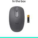 Logitech M196 Bluetooth Wireless Mouse, Compact and Portable Mouse for Laptops, Tablets and More, 12-Month Battery, Smooth Tracking, Compatible with PC and Mac, Windows and macOS - Graphite (One Size)