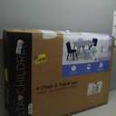 Delta Children Kids Table and Chair Set (4 Chairs Included), Grey/Blue