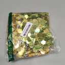 Yblut 12 x 108 Inch Gold Sequin Table Runner Glitter Rectangle Big Sequin Table Runner for Wedding Party Birthday Christmas Halloween Decoration (1 Pack)