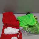 Christmas Green Costumes-Adult Fluffy Christmas Cosplay Costume Santa Costume Sets, Size M