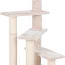 TRIXIE Tulia Senior Cat Tree with Scratching Posts, Four Platforms, Padded Top Platform, Cream Medium