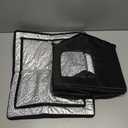 Rest-Eazzzy Cat House for Outdoor Cats, Weatherproof and Insulated Feral Cat House with Mat and Clip, Easy to Put Together, Selfwarming Cat Shelter for Winter (Black, Waterproof House-L)