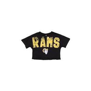FOCO Women's NFL Team Logo Ladies Fashion Crop Top Shirt, Large Size