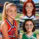 Soccer World Cup Face Paint Tattoos Waterproof Football Eye Temporary Tattoos for Kids Adults, Sports Party Game Day Makeup Stickers