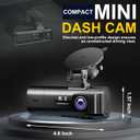 4K Dash Cam Front and Rear Inside,3.16" IPS,3 Channel Dash Cam for Car with 5G WiFi,Free 64GB Card,170 Wide Angle,Loop Recording,G-Sensor,WDR,Night Vision,Time-Lapse,24H Parking Monitor