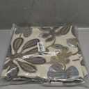 Set of 2 Jacquard Tropical Leaf Pattern Throw Pillow Covers Decorative Pillowcase 22X22 Inches,Blue Cream