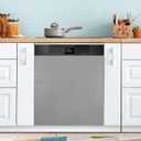 Gray Dishwasher Magnet Cover Magnetic Sticker Dish Washer Door Panel Cover Fridge Kitchen Appliance Magnet Decal Sheet Decor 23x26 inch