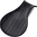 Hasense Porcelain Spoon Rest for Stove Top, 7 Inch Spoon Holder for Ladle Spatula & Tong, Large Cooking Utensil Rests for Home Kitchen Countertop and Coffee Bar Decoration, Matte Black